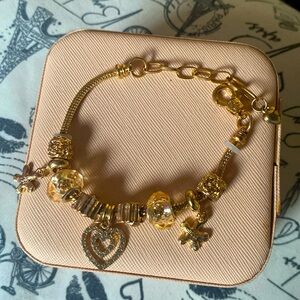 Fake Gold Charm Bracelet